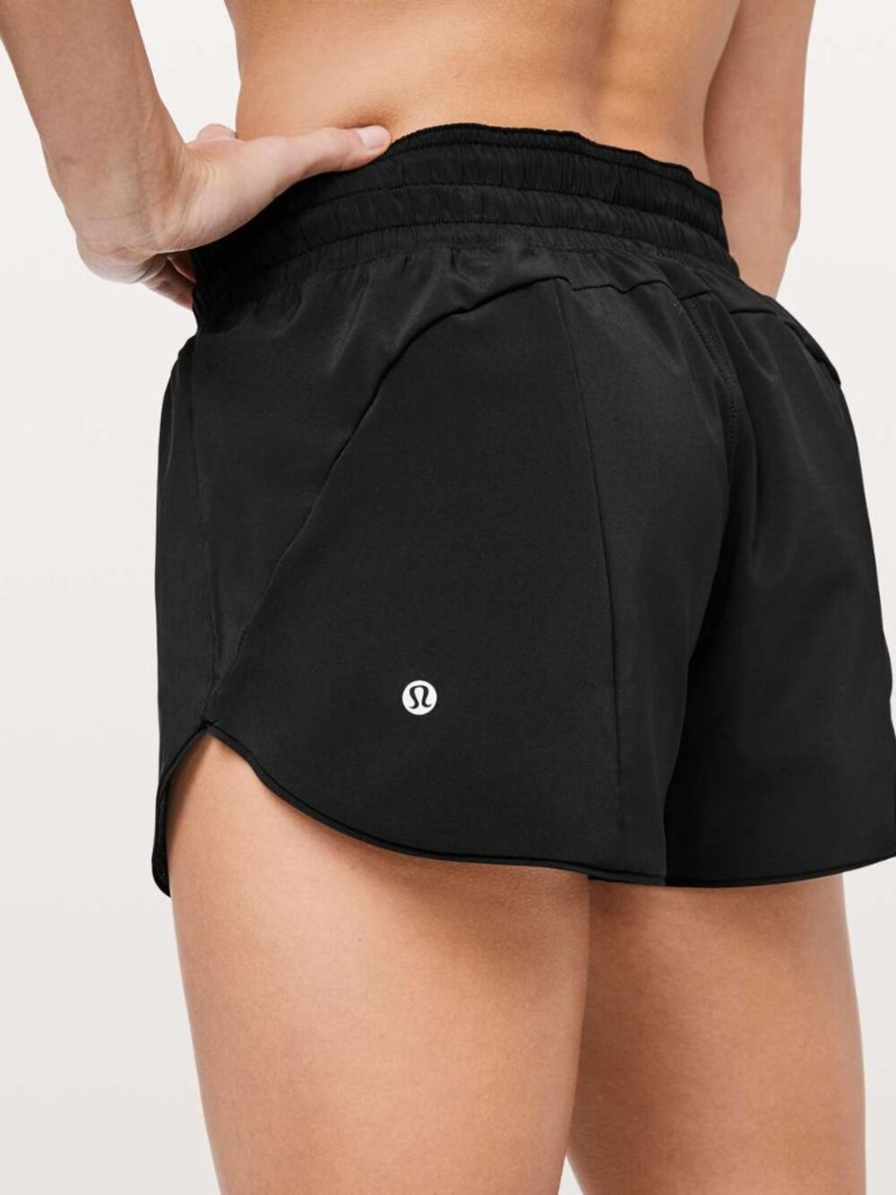 Lululemon Choose A Side Short - Size 6 - Heather Lux Multi Black / Black - Picture 5 of 10